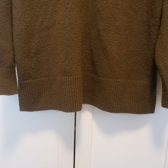 Simons Cozy Mock-neck Sweater - Olive Green S - Picture 3 of 14